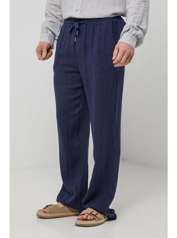 Rodier Lin Leinen-Hose in Dunkelblau