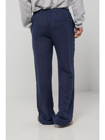 Rodier Lin Linnen broek donkerblauw