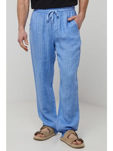 Rodier Lin Leinen-Hose in Hellblau