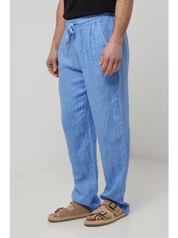 Rodier Lin Leinen-Hose in Hellblau