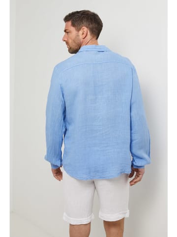 Rodier Lin Leinen-Hemd in Hellblau