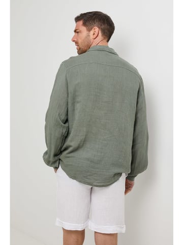 Rodier Lin Leinen-Hemd in Khaki