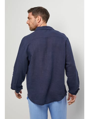 Rodier Lin Linnen blouse donkerblauw