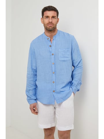 Rodier Lin Linnen blouse lichtblauw