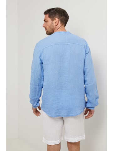 Rodier Lin Leinen-Hemd in Hellblau