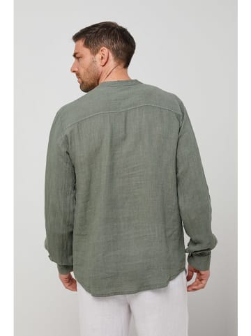 Rodier Lin Lniana koszula w kolorze khaki