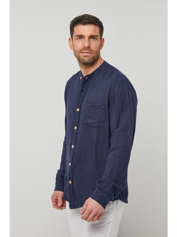 Rodier Lin Linnen blouse donkerblauw