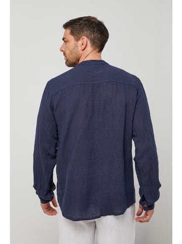 Rodier Lin Linnen blouse donkerblauw
