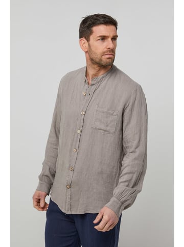 Rodier Lin Leinen-Hemd in Taupe