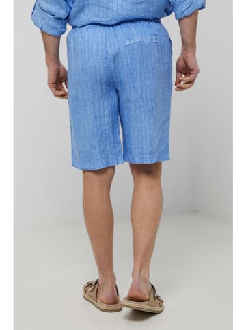 Rodier Lin Leinen-Shorts in Hellblau