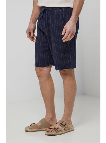 Rodier Lin Linnen short donkerblauw