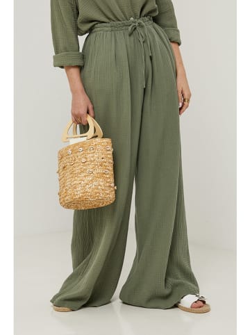Rodier Lin Leinen-Hose in Khaki