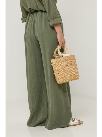 Rodier Lin Leinen-Hose in Khaki