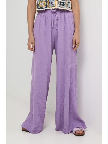 Rodier Lin Leinen-Hose in Lila