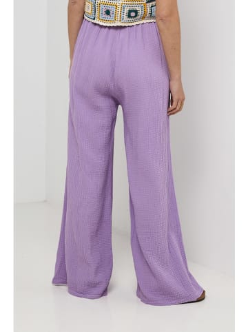 Rodier Lin Leinen-Hose in Lila