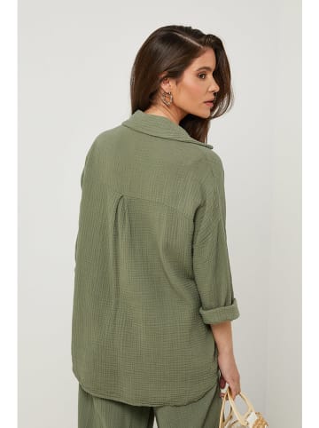 Rodier Lin Linnen blouse kaki