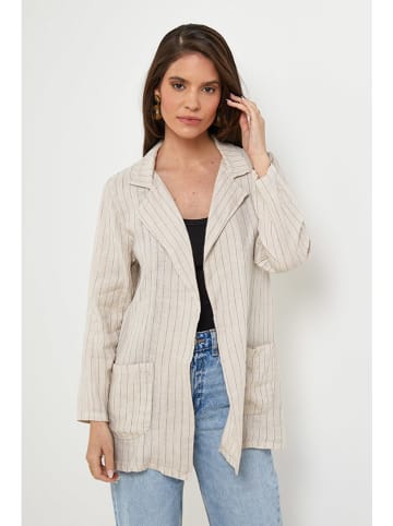 Rodier Lin Leinen-Blazer in Sand