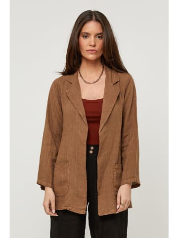 Rodier Lin Linnen blazer camel