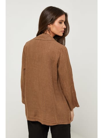 Rodier Lin Linnen blazer camel