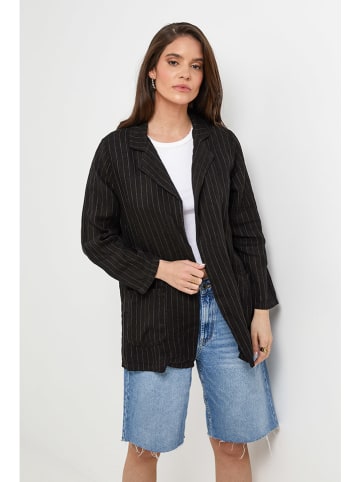 Rodier Lin Leinen-Blazer in Schwarz
