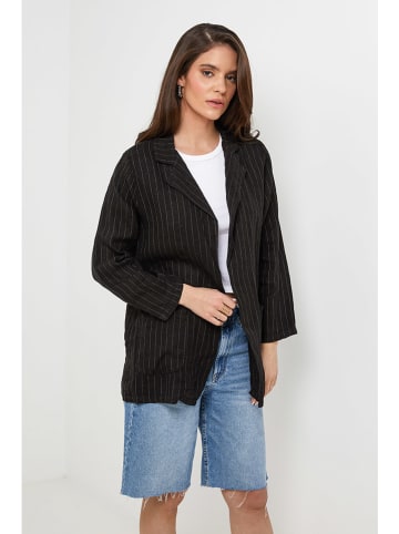 Rodier Lin Leinen-Blazer in Schwarz