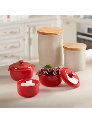 Brandt Mini formy (4 szt.) w kolorze czerwonym do zapiekania - 250 ml