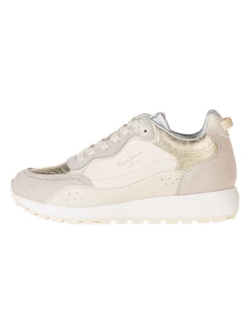 Pepe Jeans FOOTWEAR Sneakersy w kolorze kremowo-złoto-beżowym