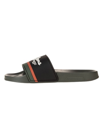 Pepe Jeans FOOTWEAR Pantoletten in Schwarz/ Khaki