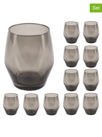 El Ganso 12er-Set: Wassergläser in Grau - 370 ml