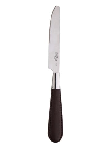 Bergner 24tlg. Besteck-Set in Silber/ Braun