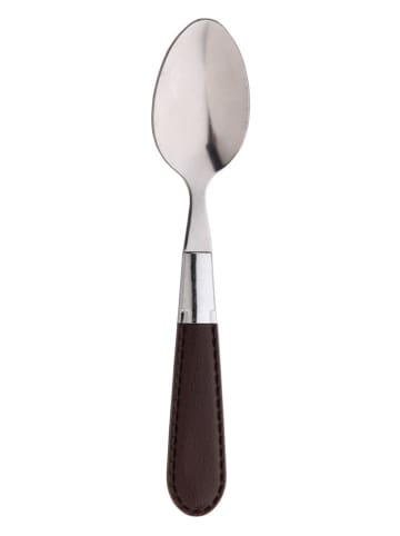 Bergner 24tlg. Besteck-Set in Silber/ Braun