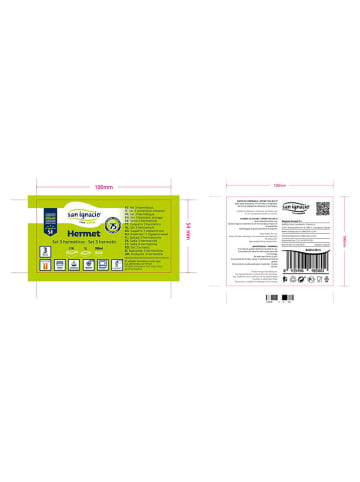 Bergner 3-delige set: vershouddozen transparant/groen