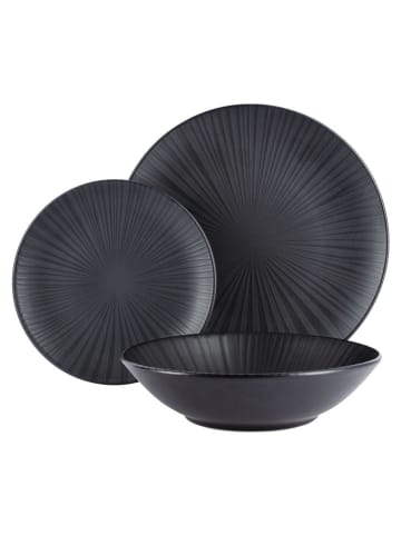 Bergner 12-delige serviesset zwart