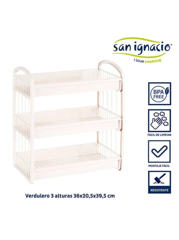 San ignacio Standregal in Weiß - (B)36 x (H)20,5 x (T)39,5 cm