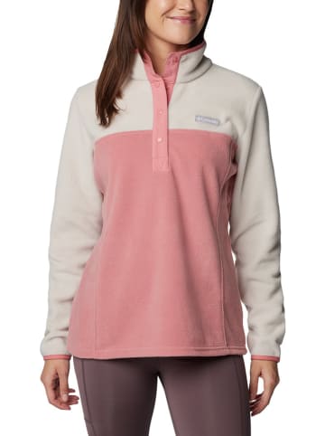 Columbia Fleecepullover "Benton Springs" in Rosa/ Creme
