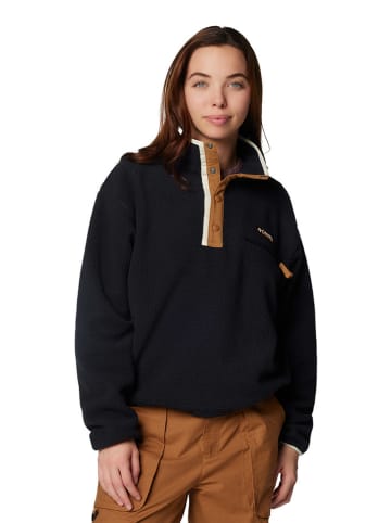 Columbia Fleecepullover "Helvetia II" in Schwarz/ Hellbraun/ Weiß