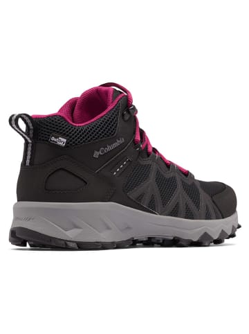 Columbia Botki trekkingowe w kolorze antracytowo-czarno-różowym