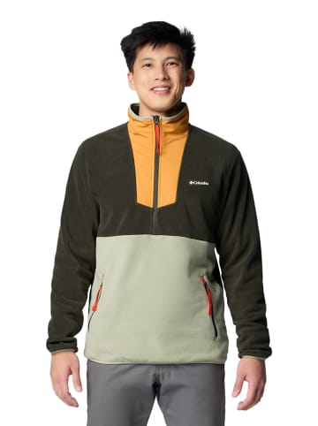 Columbia Fleecepullover "Sequoia Grove" in Khaki/ Grün/ Gelb