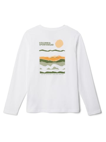 Columbia Longsleeve "Dobson Pass" in Weiß/ Bunt