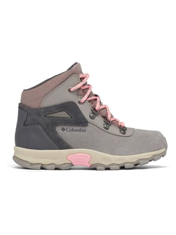 Columbia Leren boots "Youth Newton Ridge Amped" grijs/lichtroze
