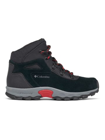 Columbia Leder-Boots "Youth Newton Ridge Amped" in Schwarz/ Rot