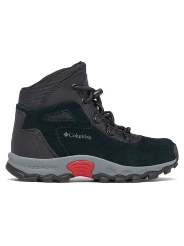 Columbia Leder-Boots "Youth Newton Ridge Amped" in Schwarz/ Rot