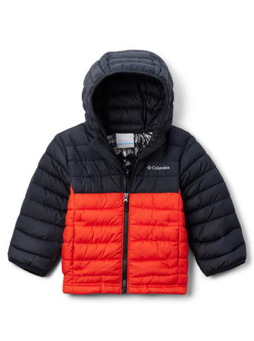 Columbia Winterjacke "Powder Lite II" in Schwarz/ Orange