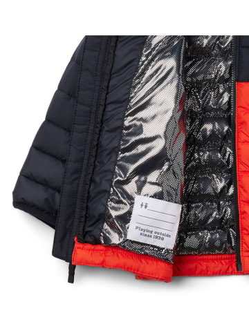Columbia Winterjacke "Powder Lite II" in Schwarz/ Orange