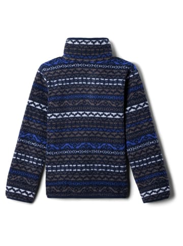 Columbia Fleecepullover "Helvetia II" in Grau/ Blau/ Weiß