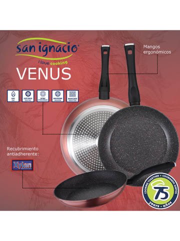 Cook&Chef 10-częściowy zestaw "Venus" w kolorze srebrno-miedziano-czarnym