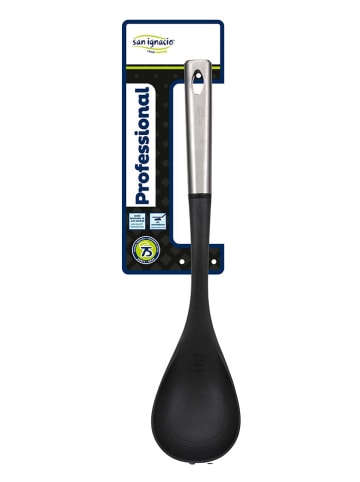 Bergner Kochlöffel "Professional" in Silber/ Schwarz - (L)40 cm