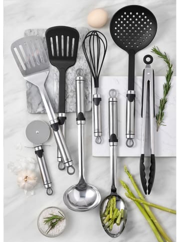 Bergner Spaghettilöffel "Expert" in Schwarz/ Silber - (L)32 cm