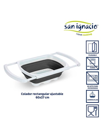 San ignacio Sieb "San Ignacio" in Weiß/ Grau - (L)60 x (B)27 cm