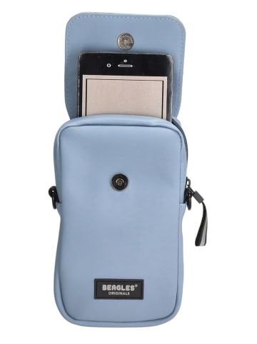 Beagles Handytasche in Hellblau - (B)10 x (H)17 x (T)2 cm
